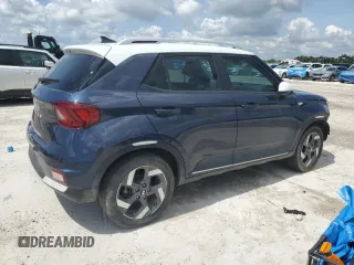 2022 Hyundai Venue Limited с VIN KMHRC8A37NU153198, выставлен на аукционе Copart как лот 61945455 с пробегом 33 185 миль миль и Списание • Salvage title. История ставок и продаж доступна на DreamBid. Изображение 3.