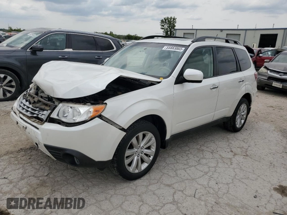 2013 Subaru Forester X Premium with VIN JF2SHADCXDH434706, listed as a Copart auction lot 55883865 with 63,293 mi miles and Salvage title. Bid and sale history available at DreamBid. Image 1.