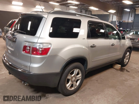 2009 GMC Acadia SLT1 with VIN 1GKEV23D59J118252, listed as a IAAI auction lot 42570244 with 110,310 mi miles and . Bid and sale history available at DreamBid. Image 4.