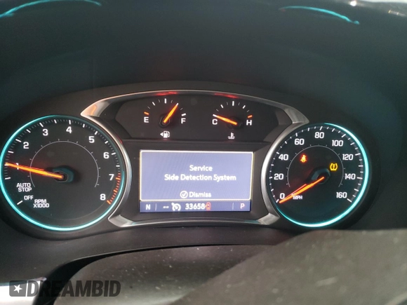 2020 Chevrolet Traverse LT Leather with VIN 1GNEVHKW5LJ322811, listed as a Copart auction lot 72267302 with 33,658 mi miles. Bid and sale history available at carsss.com. Image 9.