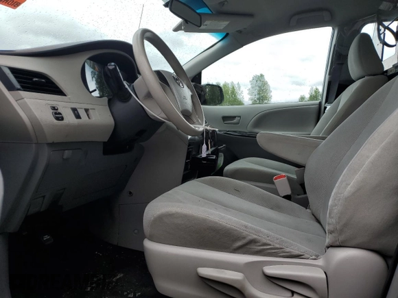 2014 Toyota Sienna L with VIN 5TDZK3DC8ES479523, listed as a Copart auction lot 57625515 with 45,373 mi miles and Salvage title. Bid and sale history available at DreamBid. Image 7.