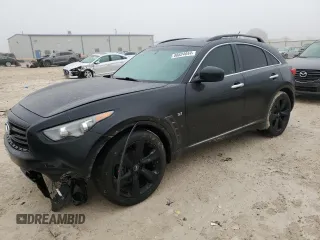 2016 Infiniti QX70 with VIN JN8CS1MUXGM671015, listed as a Copart auction lot 86624044 with 161,687 mi miles and Salvage Title. Bid and sale history available at DreamBid. Image 1.
