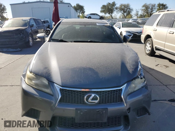 2014 Lexus GS 350 with VIN JTHBE1BL7E5034081, listed as a Copart auction lot 76626814 with 124,207 mi miles and Salvage Title. Bid and sale history available at carsss.com. Image 5.