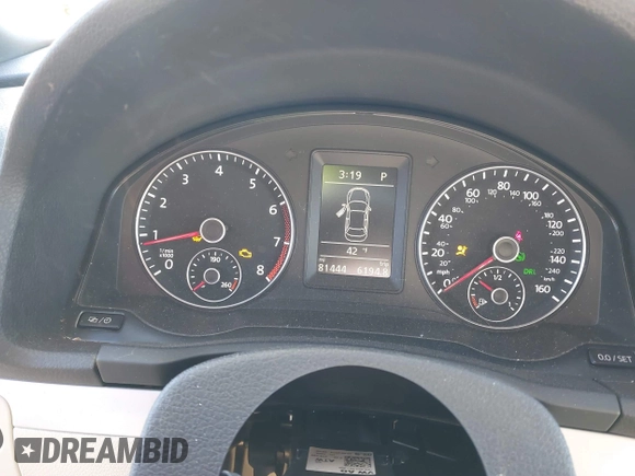 2015 Volkswagen Eos Komfort with VIN WVWBW8AH0FV001011, listed as a IAAI auction lot 41297299 with 81,444 mi miles and . Bid and sale history available at DreamBid. Image 7.