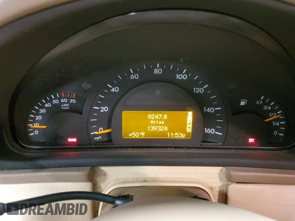 2003 Mercedes-Benz C 240 z VIN WDBRF81J23F365985, wystawiony jako Copart lot #85212194 z przebiegiem 139 328 mil mil oraz Szkoda całkowita • Salvage title. Historia ofert i sprzedaży dostępna na DreamBid. Obrazek 9.