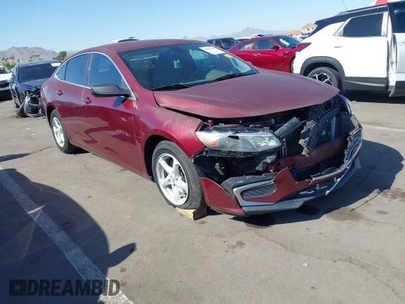 2016 Chevrolet Malibu LS with VIN 1G1ZB5ST9GF218945, listed as a IAAI auction lot 42083248 with 121,544 mi miles and . Bid and sale history available at carsss.com. Image 1.