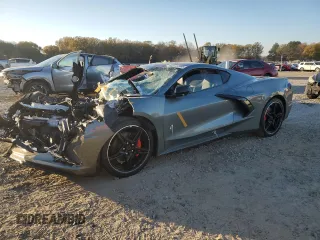 2022 Chevrolet Corvette 2LT with VIN 1G1YB2D49N5109954, listed as a Copart auction lot 82520864 with 44,566 mi miles and Salvage Title. Bid and sale history available at carsss.com. Image 1.
