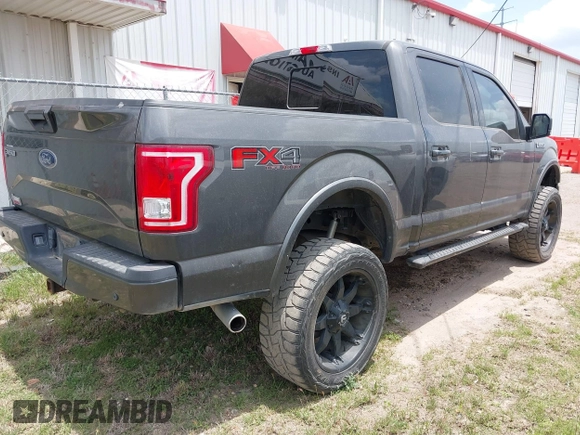 2017 Ford F-150 XL with VIN 1FTEW1EF6HKD40423, listed as a IAAI auction lot 42142735 with 155,675 mi miles. Bid and sale history available at carsss.com. Image 4.