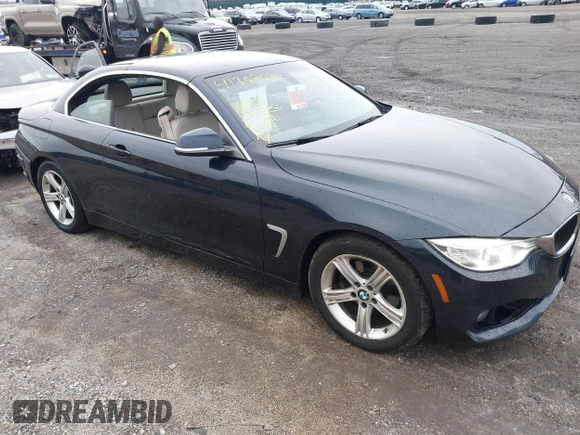 2015 BMW 4 Series 428i with VIN WBA3V7C55FP772912, listed as a IAAI auction lot 41787037 with 76,239 mi miles. Bid and sale history available at carsss.com. Image 1.