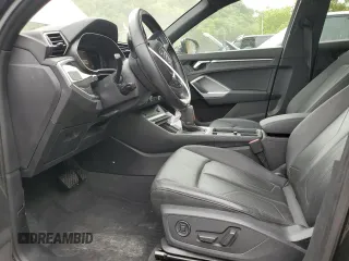 2021 Audi Q3 S line Premium with VIN WA1DECF39M1024927, listed as a Copart auction lot 58992105 with 100,886 mi miles and Salvage title. Bid and sale history available at DreamBid. Image 7.