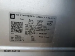 2020 Chevrolet Blazer LT z VIN 3GNKBCRS2LS689889, wystawiony jako Copart lot #48280455 z przebiegiem 58 428 mil mil oraz Szkoda całkowita • Salvage title. Historia ofert i sprzedaży dostępna na DreamBid. Obrazek 13.