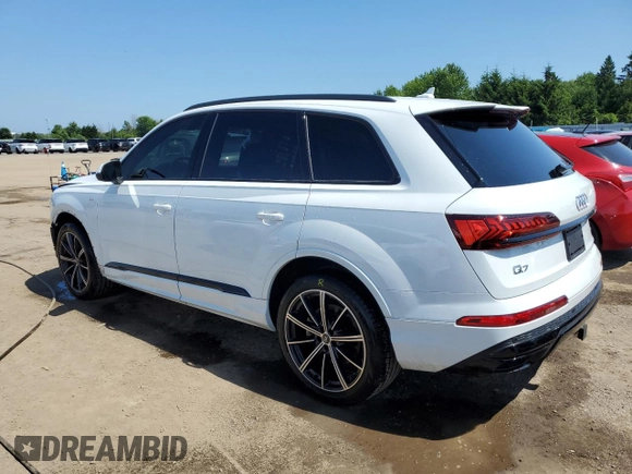 2022 Audi Q7 Komfort with VIN WA1BXBF70ND022028, listed as a Copart auction lot 63050304 with 16,357 mi miles and Salvage Title. Bid and sale history available at carsss.com. Image 2.