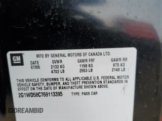 2006 Chevrolet Impala SS with VIN 2G1WD58C769113395, listed as a Copart auction lot 44768115 with 26,020 mi miles and Salvage Title. Bid and sale history available at DreamBid. Image 12.