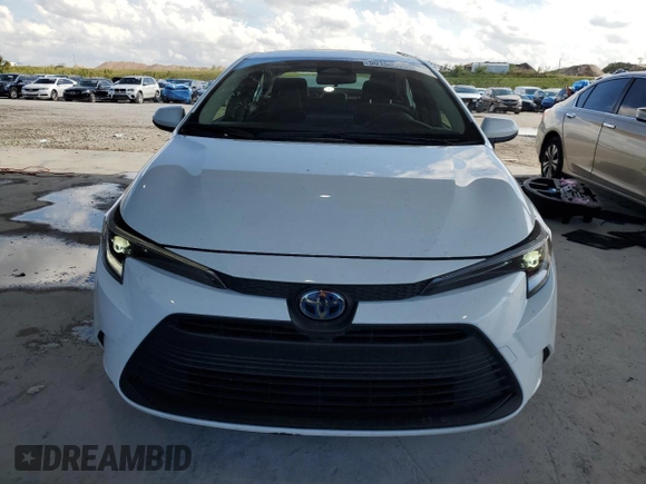 2023 Toyota Corolla Hybrid LE with VIN JTDBCMFE4P3006113, listed as a Copart auction lot 50166175 with 37,075 mi miles and Salvage Title. Bid and sale history available at carsss.com. Image 5.