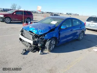 2018 Hyundai Ioniq Hybrid Blue with VIN KMHC65LC2JU072323, listed as a IAAI auction lot 41771754 with 150,817 mi miles. Bid and sale history available at carsss.com. Image 2.
