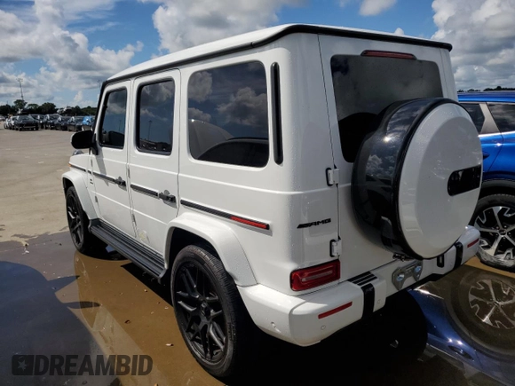 2020 Mercedes-Benz G 63 AMG with VIN W1NYC7HJ7LX350245, listed as a Copart auction lot 73825884 with 20,501 mi miles and Salvage Title. Bid and sale history available at DreamBid. Image 2.