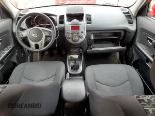 2011 Kia Soul + with VIN KNDJT2A25B7343825, listed as a Copart auction lot 52168345 with 117,204 mi miles and Salvage Title. Bid and sale history available at carsss.com. Image 8.
