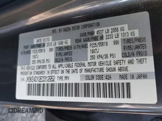 2014 Mazda CX-5 Grand Touring with VIN JM3KE4DY2E0312952, listed as a IAAI auction lot 42138721 with 99,993 mi miles and . Bid and sale history available at DreamBid. Image 9.