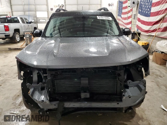 2024 Ford Bronco Sport Outer Banks with VIN 3FMCR9C6XRRF25857, listed as a Copart auction lot 51911225 with 9,073 mi miles and Salvage title. Bid and sale history available at DreamBid. Image 5.