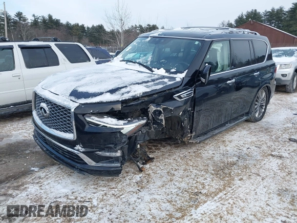 2018 Infiniti QX80 with VIN JN8AZ2NE6J9195243, listed as a IAAI auction lot 41348355 with 119,402 mi miles and . Bid and sale history available at DreamBid. Image 18.
