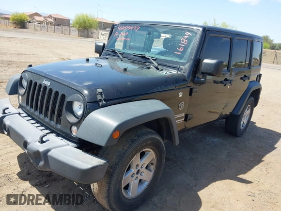 2016 Jeep Wrangler Unlimited Sport with VIN 1C4BJWDG9GL161844, listed as a IAAI auction lot 42074473 with 109,508 mi miles and . Bid and sale history available at DreamBid. Image 17.