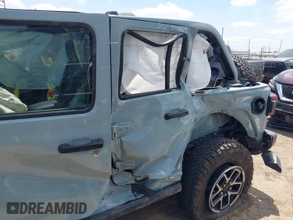 2024 Jeep Wrangler Rubicon with VIN 1C4PJXFG4RW266186, listed as a IAAI auction lot 42043265 with Not provided miles and . Bid and sale history available at DreamBid. Image 6.