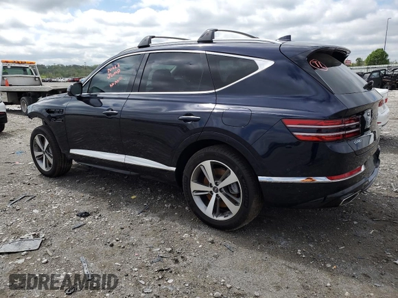 2024 Genesis GV80 with VIN KMUHCESC0RU201849, listed as a Copart auction lot 52425295 with 4,747 mi miles and Salvage title. Bid and sale history available at DreamBid. Image 2.