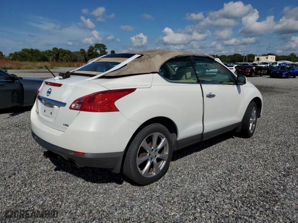 2014 Nissan Murano CrossCabriolet with VIN JN8AZ1FY0EW301549, listed as a Copart auction lot 73863704 with 0 mi miles and Salvage Title. Bid and sale history available at carsss.com. Image 3.