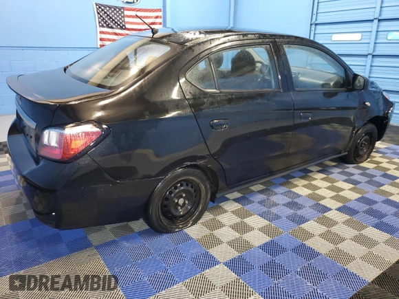2022 Mitsubishi Mirage ES z VIN ML32FUFJ6NHF04081, wystawiony jako Copart lot #42690525 z przebiegiem 83 021 mil mil oraz Czysty tytuł • Clean title. Historia ofert i sprzedaży dostępna na DreamBid. Obrazek 3.