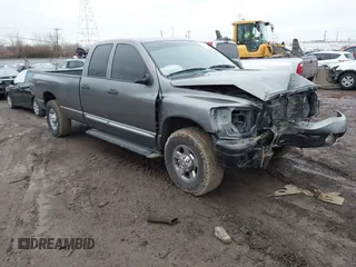2007 Dodge 2500 SLT with VIN 3D7KR28AX7G833968, listed as a IAAI auction lot 41503866 with 172,958 mi miles. Bid and sale history available at carsss.com. Image 1.