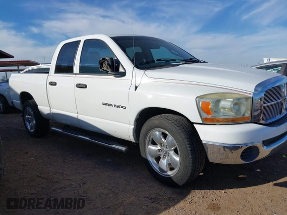 2006 Dodge 1500 SLT with VIN 1D7HA18N86S602217, listed as a IAAI auction lot 42067146 with 200,017 mi miles and . Bid and sale history available at carsss.com. Image 1.