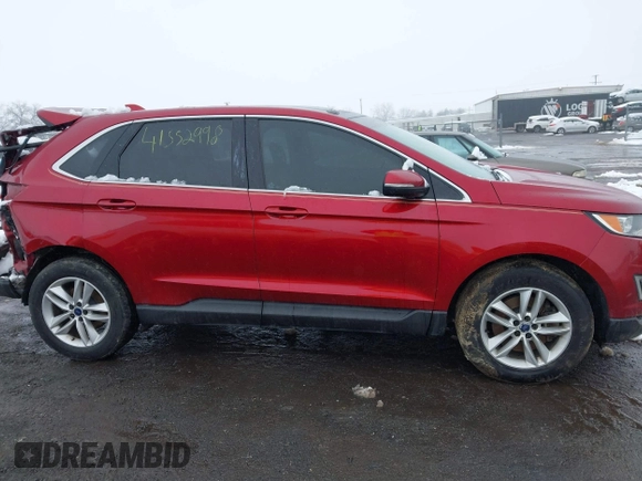 2015 Ford Edge SEL with VIN 2FMTK4J82FBC08483, listed as a IAAI auction lot 41552998 with 124,720 mi miles. Bid and sale history available at carsss.com. Image 14.