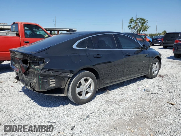 2022 Chevrolet Malibu LS with VIN 1G1ZB5ST2NF197577, listed as a Copart auction lot 53372395 with 52,842 mi miles and Salvage Title. Bid and sale history available at DreamBid. Image 3.