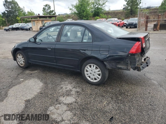 2004 Honda Civic LX with VIN 2HGES16554H543338, listed as a Copart auction lot 56353535 with 60,610 mi miles and Clean Title. Bid and sale history available at DreamBid. Image 2.