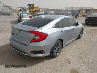 2020 Honda Civic Sedan EX with VIN 19XFC1F39LE000129, listed as a IAAI auction lot 41803070 with 38,638 mi miles. Bid and sale history available at carsss.com. Image 4.