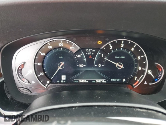 2017 BMW 5 Series 530i xDrive with VIN WBAJA7C3XHWA70310, listed as a Copart auction lot 52139025 with 56,498 mi miles and Clean Title. Bid and sale history available at carsss.com. Image 9.