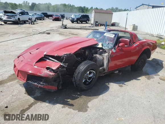 1982 Chevrolet Corvette z VIN 1G1AY8784C5122853, wystawiony jako Copart lot #58346605 z przebiegiem 69 994 mil mil oraz Szkoda całkowita • Salvage title. Historia ofert i sprzedaży dostępna na DreamBid. Obrazek 1.