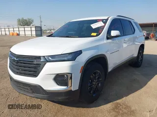 2023 Chevrolet Traverse LS with VIN 1GNERFKW0PJ311620, listed as a IAAI auction lot 41858376 with 27,536 mi miles and . Bid and sale history available at DreamBid. Image 2.