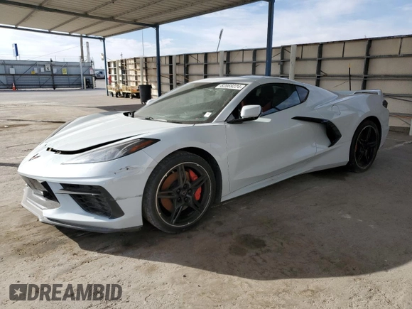 2023 Chevrolet Corvette 2LT z VIN 1G1YB2D42P5112214, wystawiony jako Copart lot #82869224 z przebiegiem 15 247 mil mil oraz Szkoda całkowita • Salvage title. Historia ofert i sprzedaży dostępna na DreamBid. Obrazek 1.