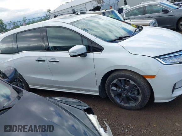 2022 Honda Odyssey Elite with VIN 5FNRL6H91NB058941, listed as a IAAI auction lot 42320293 with 30,977 mi miles and . Bid and sale history available at DreamBid. Image 14.