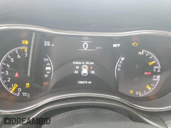2020 Jeep Grand Cherokee Limited z VIN 1C4RJEBG3LC295111, wystawiony jako Copart lot #54969965 z przebiegiem 139 270 mil mil oraz Szkoda całkowita • Salvage title. Historia ofert i sprzedaży dostępna na DreamBid. Obrazek 9.