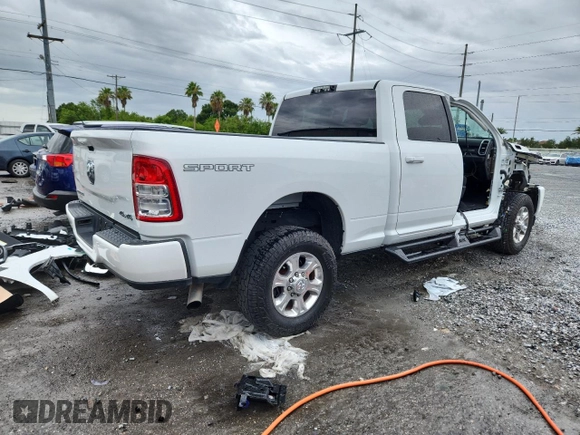 2019 Ram 2500 Big Horn with VIN 3C6UR5DJ0KG697358, listed as a Copart auction lot 62675875 with 98,653 mi miles and Salvage title. Bid and sale history available at DreamBid. Image 3.