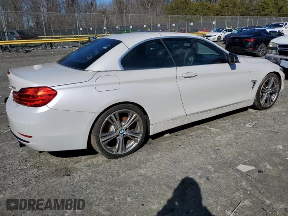 2015 BMW 4 Series 435i with VIN WBA3T3C55FP737964, listed as a Copart auction lot 45462005 with Not Provided miles and Salvage Title. Bid and sale history available at carsss.com. Image 3.