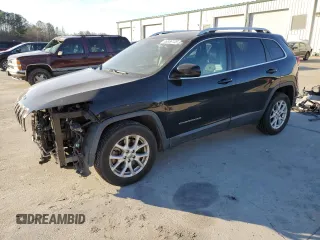 2018 Jeep Cherokee Latitude Plus with VIN 1C4PJLLB0JD512054, listed as a Copart auction lot 46856135 with 171,658 mi miles and Salvage Title. Bid and sale history available at carsss.com. Image 1.