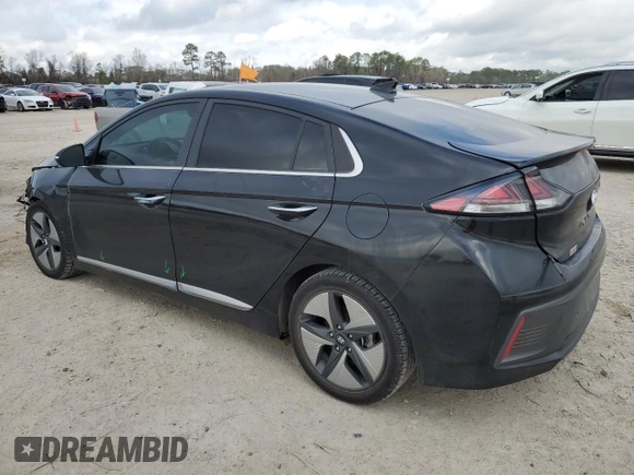 2021 Hyundai Ioniq Limited z VIN KMHC05LC2MU255047, wystawiony jako Copart lot #44165295 z przebiegiem 46 826 mil mil oraz Szkoda całkowita • Salvage title. Historia ofert i sprzedaży dostępna na DreamBid. Obrazek 2.