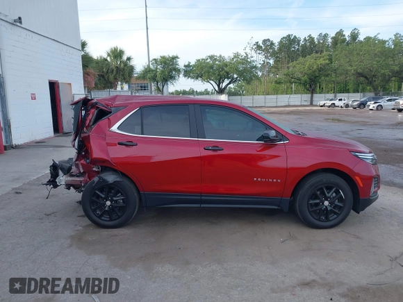 2023 Chevrolet Equinox LT with VIN 3GNAXKEG4PS140354, listed as a IAAI auction lot 42070562 with 17,663 mi miles and . Bid and sale history available at carsss.com. Image 14.
