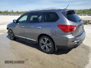 2017 Nissan Pathfinder S with VIN 5N1DR2MN9HC912477, listed as a Copart auction lot 53715565 with 90,690 mi miles and Salvage title. Bid and sale history available at DreamBid. Image 2.