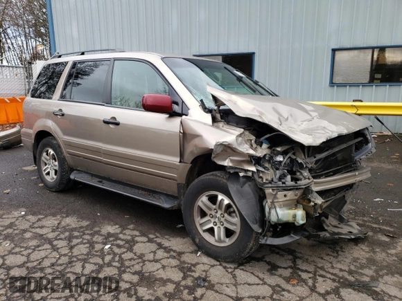 2003 Honda Pilot EX with VIN 2HKYF18573H594729, listed as a Copart auction lot 50895885 with 358,500 mi miles and Salvage Title. Bid and sale history available at DreamBid. Image 4.