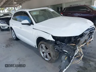 2018 Audi Q5 Premium z VIN WA1ANAFY6J2007026, wystawiony jako IAAI lot #42139318 z przebiegiem 67 470 mil mil oraz . Historia ofert i sprzedaży dostępna na DreamBid. Obrazek 1.