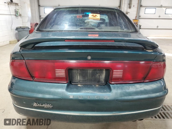 1997 Buick Regal LS with VIN 2G4WB52K0V1442719, listed as a Copart auction lot 80218054 with 0 mi miles and Salvage Title. Bid and sale history available at carsss.com. Image 6.
